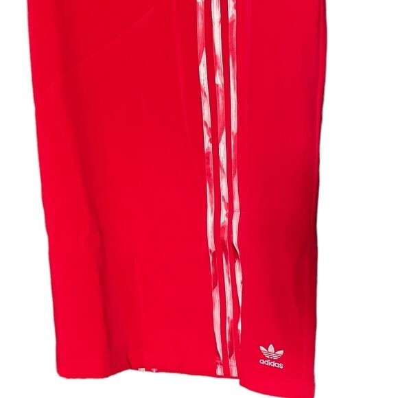 Adidas Dress by Danielle Cathari Red Mock Neck Mini Tech Dress Women’s Size XXS - Picture 8 of 11